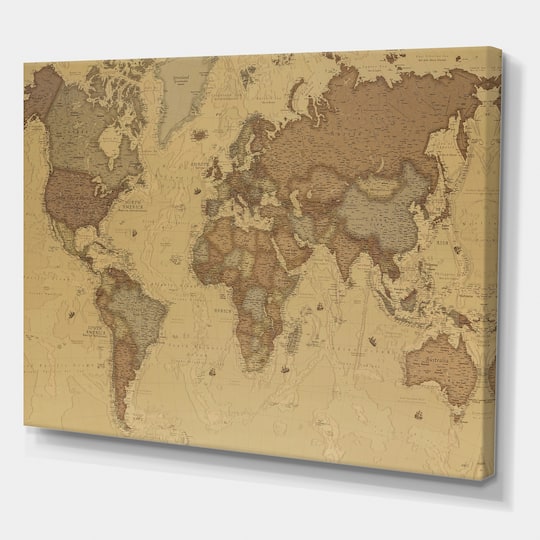 Designart - Ancient Map of The World III